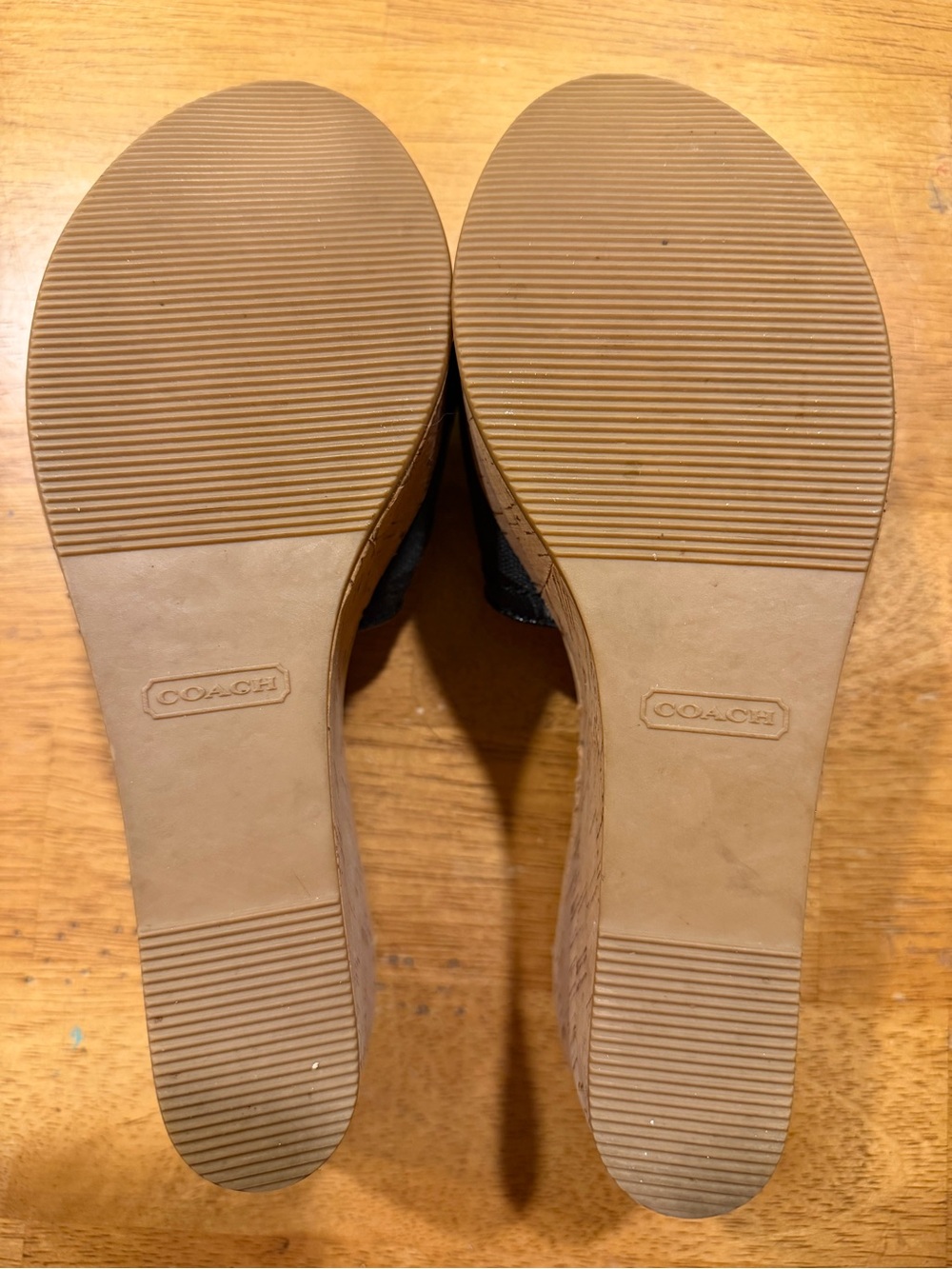 Coach Black Signature Logo Slide Mules - Picture 3 of 7